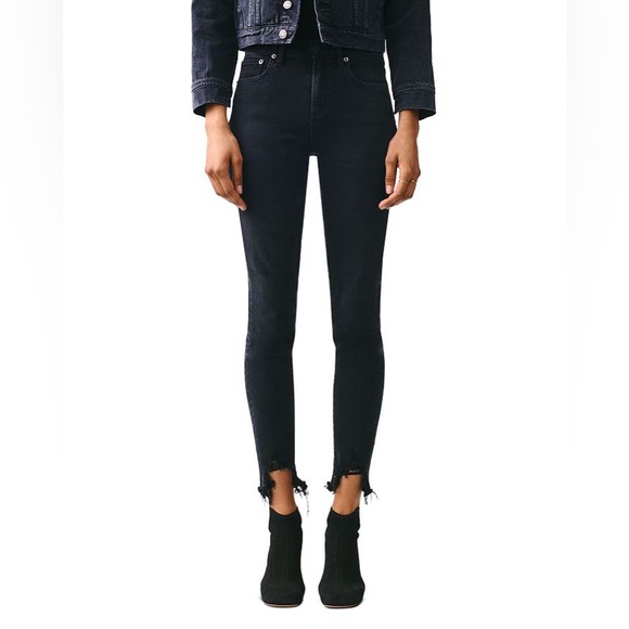 AGOLDE Distressed Denim Ankle Cropped Jean (Sophie) - Picture 8 of 9